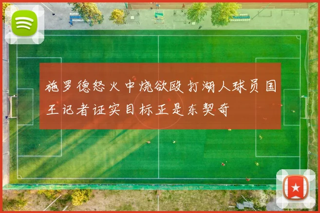 施罗德怒火中烧欲殴打湖人球员国王记者证实目标正是东契奇